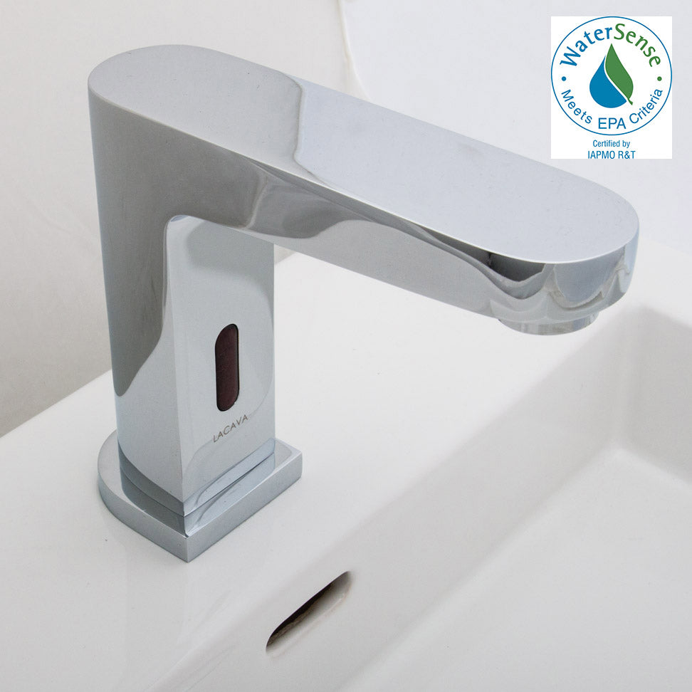 Electronic Bathroom Sink faucet for cold or premixed water. Recommended mixing valves sold separately: EX20A or EX25A. SPOUT: 4 3/4", H:5 1/2".