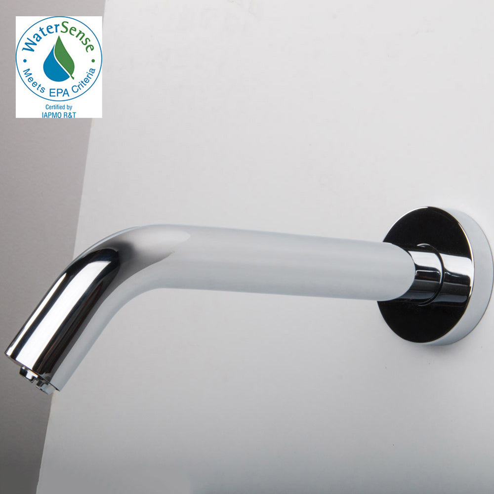 Electronic Bathroom Sink faucet for cold or premixed water. Recommended mixing valves sold separately: EX20A or EX25A. SPOUT: 7 1/4", DIAM: 2 3/8".