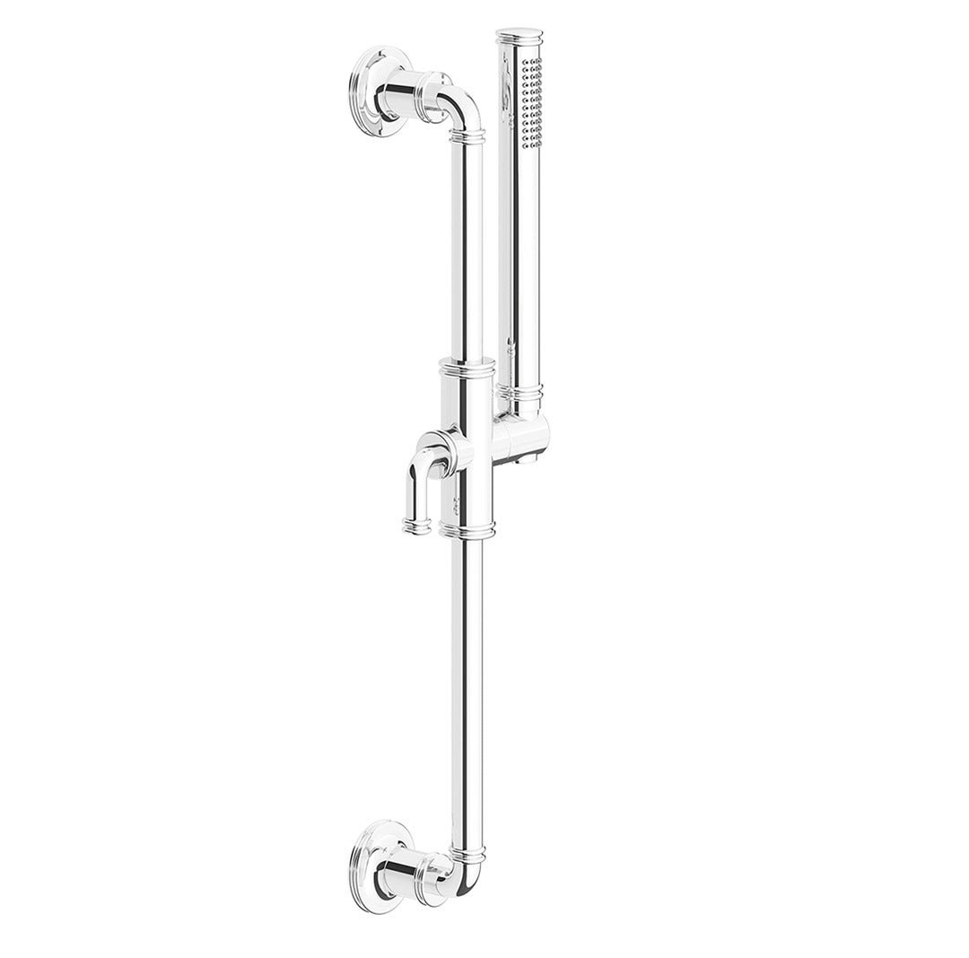 Franz Viegener - FV128A/K3-PC - 30" Slidebar With Handshower Assembly And Elbow - Polished Chrome