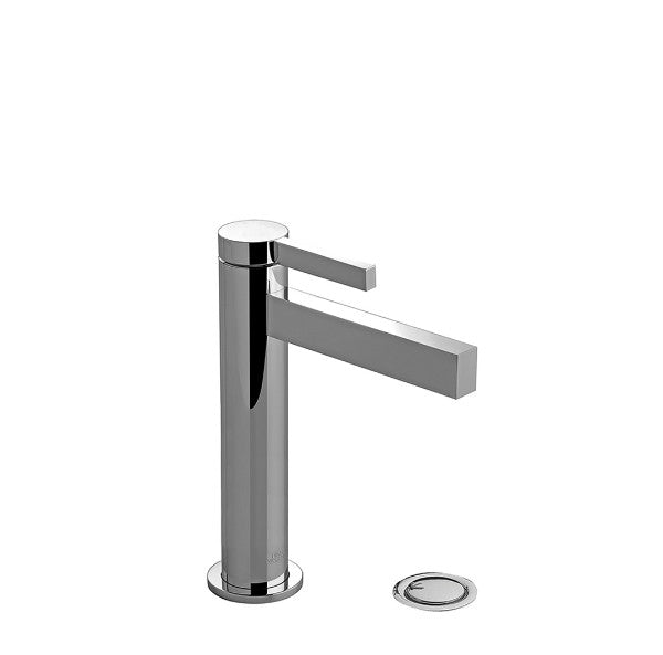 Franz Viegener - FV18101/J2-PC - Vessel Height, Single Handle Luxury Lavatory Set, With Push-Down Pop-Up Drain Assembly (No Lift Rod) - Polished Chrome