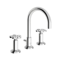 Franz Viegener - FV201/J1-PC - Widespread Lavatory Faucet With Pop-Up Drain Assembly - Polished Chrome