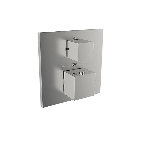 Franz Viegener - FV2270-PC - Universal Square Thermostatic Wall Valve - Trim Only - Polished Chrome