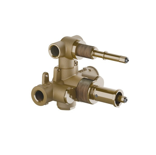 Franz Viegener - FV227BASE - 1/2” Thermostatic Wall Rough-In Valve Only, With Integral Two Port Non-Sharing Diverter And Shut-Off (Flow Rate 54 Gpm @ 60 Psi) - N/A