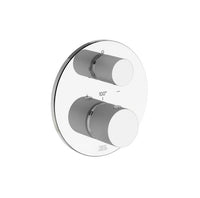 Franz Viegener - FV227K0-PC - Thermostatic Wall Valve, Knurling Cylinder Handle Trim Only - Polished Chrome