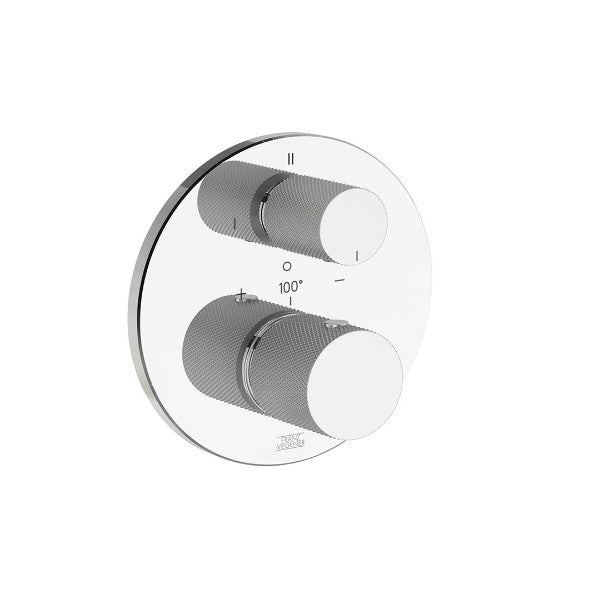 Franz Viegener - FV247K0-PC - Thermostatic Wall Valve With Three Outlets - Trim Only - Polished Chrome