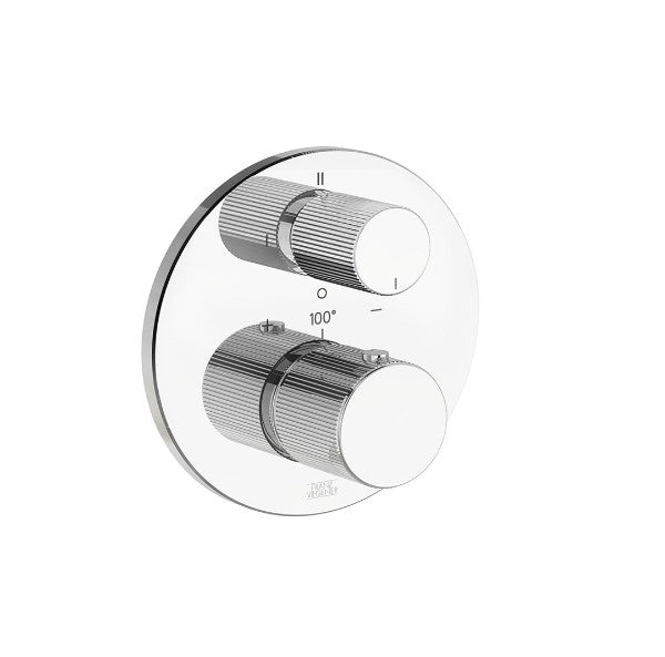 Franz Viegener - FV247V0-PC - Thermostatic Wall Valve With Three Outlets - Trim Only - Polished Chrome