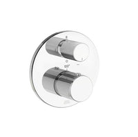 Franz Viegener - FV247V0-PC - Thermostatic Wall Valve With Three Outlets - Trim Only - Polished Chrome