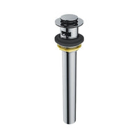 Franz Viegener - FV24802-PC - Push Down Pop-Up With Overflow, With Extra Long Tallpiece - Polished Chrome