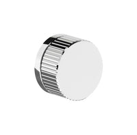 Franz Viegener - FV480V0-PC - Wall Volume Control, Vertical Lines Cylinder Handle Trim Only - Polished Chrome