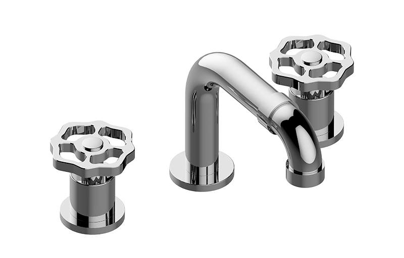 Graff - Vintage Widespread Lavatory Faucet Length:19" Width:13" Height:13" - Warm Bronze PVD - G-11310-C18B-WB