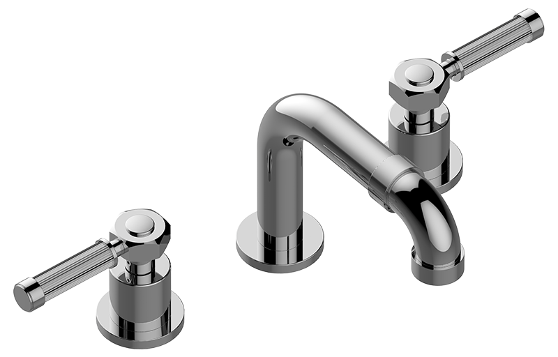 Vintage Widespread Lavatory Faucet in Multiple Finishes Length:18" Width:12" Height:4"
