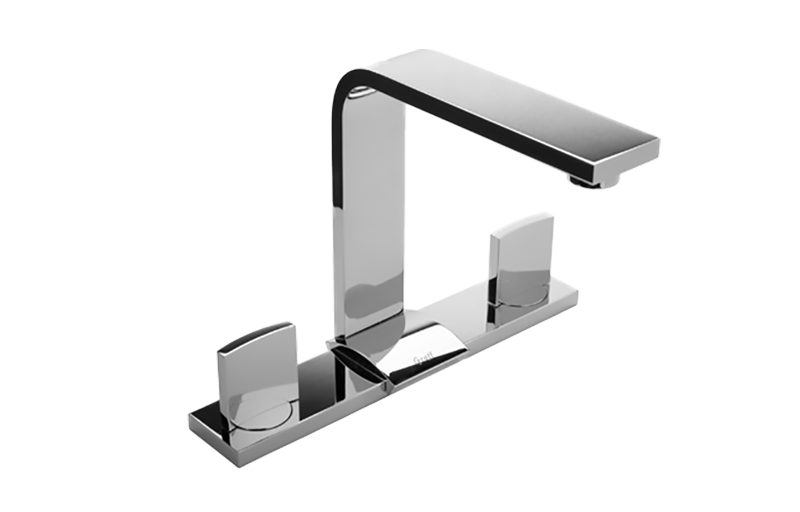 Targa Widespread Lavatory Faucet in Multiple Finishes Length:13" Width:12" Height:11"