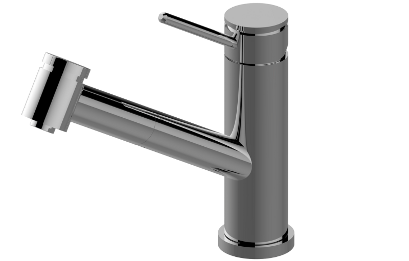 M.E. Pull-Out Kitchen Faucet in Multiple Finishes Length:22" Width:7" Height:4"