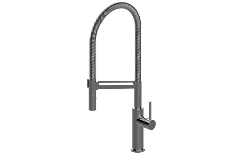 Futurismo Pull-Down Kitchen Faucet with Cosmopolitan Sprayer in Multiple Finishes