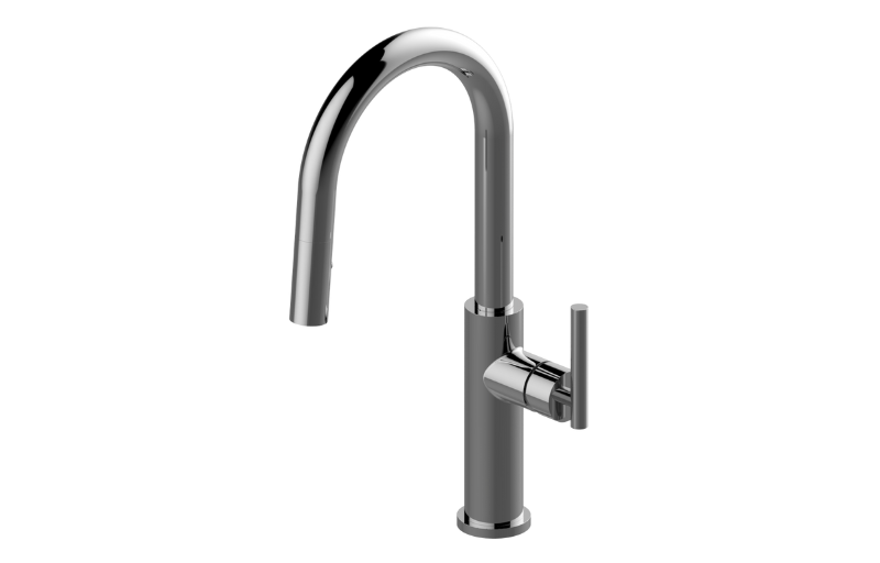 Sospiro Pull-Down Bar/Prep Faucet with Cosmopolitan Sprayer in Multiple Finishes