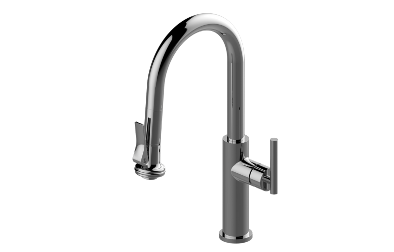 Sospiro Pull-Down Bar/Prep Faucet with Chef's Pro Sprayer in Multiple Finishes