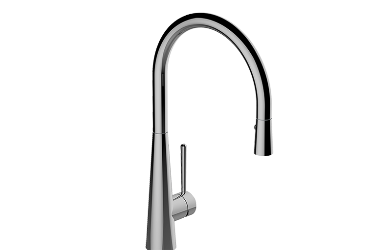 Conical Pull-Down Bar/Prep Faucet in Multiple Finishes Length:28" Width:13" Height:4"