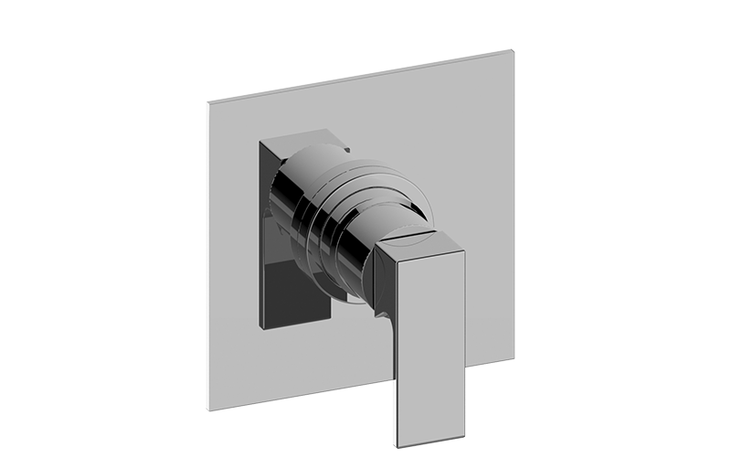 Graff - Square Pressure Balancing Valve Trim Plate w/Incanto Handle - Warm Bronze PVD - G-7040-LM55S-WB-T