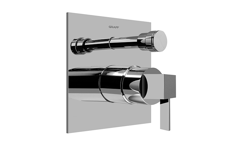 Qubic Tre SOLID Trim Plate w/Handle in Multiple Finishes