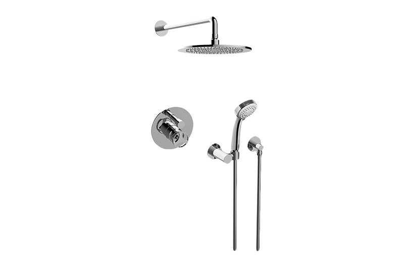 Harley Contemporary Pressure Balancing Shower w/Handshower in Multiple Finishes