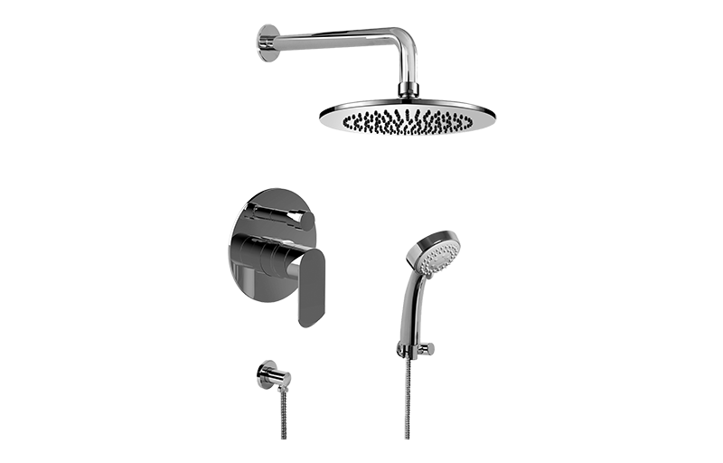 Phase Contemporary Pressure Balancing Shower w/Handshower in Multiple Finishes