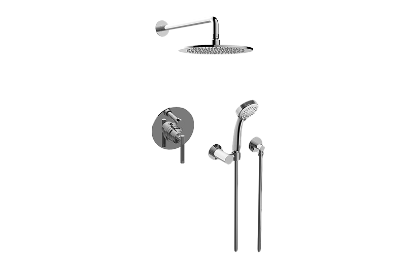 Harley Contemporary Pressure Balancing Shower w/Handshower in Multiple Finishes