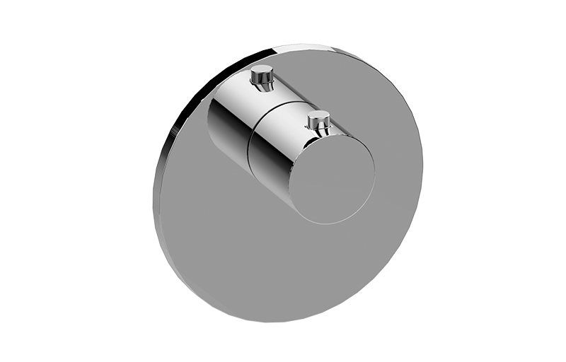 Graff - M.E./M.E. 25 M-Series Round Thermostatic Valve Trim Plate and Handle - Warm Bronze PVD - G-8037-RH-WB-T
