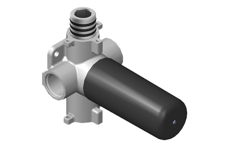 M-Series Two Way Diverter Rough Valve Length:7" Width:7" Height:4"