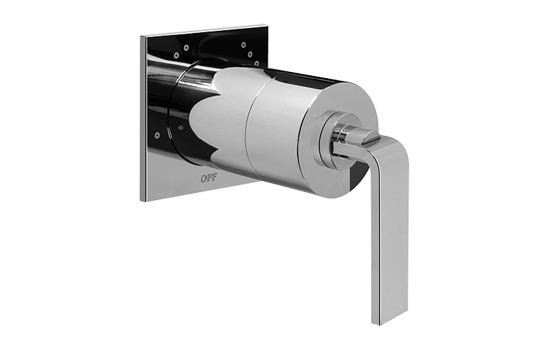 Graff - Immersion Transfer Valve Trim Plates and Handle Length:4" Width:7" Height:3" - Architectural White - G-8067-LM40S-WT-T