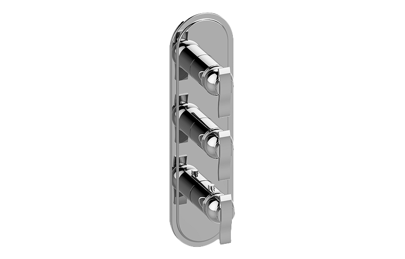 M-Series Transitional 3-Hole Trim Plate w/Bali Handles (Vertical Installation) in Multiple Finishes