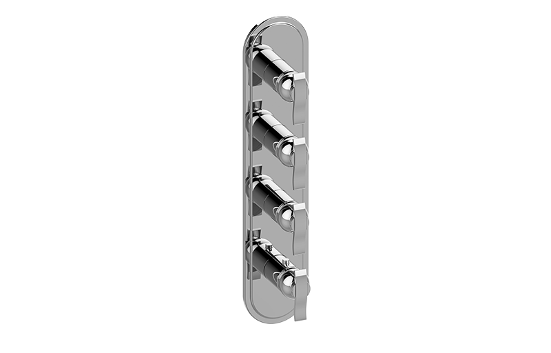 M-Series Transitional 4-Hole Trim Plate w/Bali Handles (Vertical Installation) in Multiple Finishes