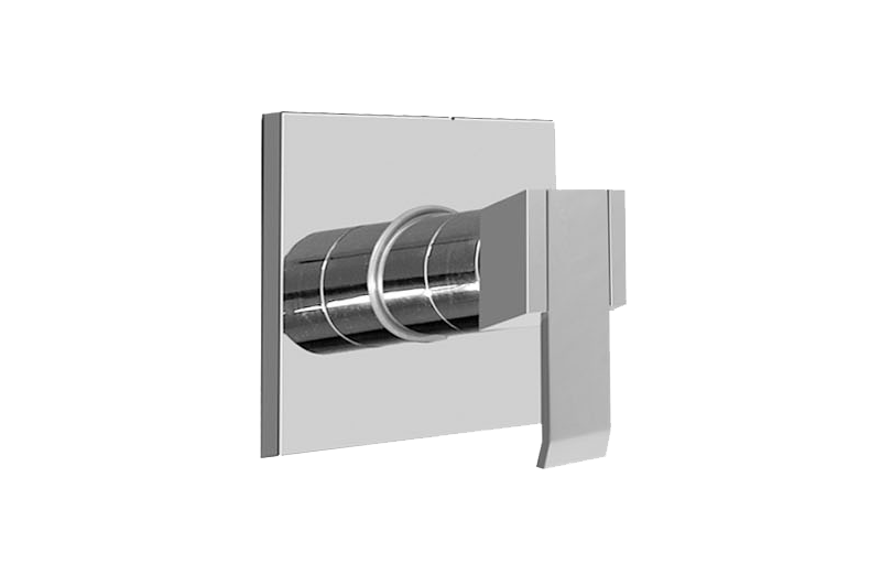 Qubic Stop/Volume Control Trim in Multiple Finishes Length:4" Width:7" Height:3"