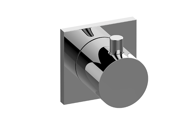 M.E./M.E. 25 M-Series Square Two-Way Diverter Valve Trim Plate and Handle in Multiple Finishes