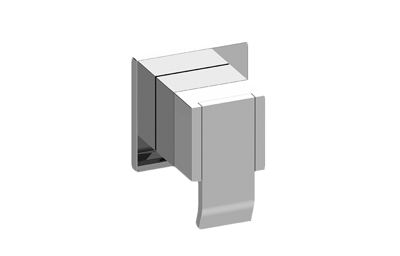 M-Series Square Two-Way Diverter Valve Trim Plate w/Qubic Handle in Multiple Finishes