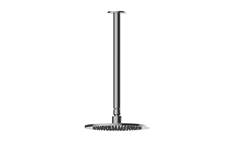 Graff - Contemporary Showerhead with Ceiling Arm - Warm Bronze PVD - G-8311-WB