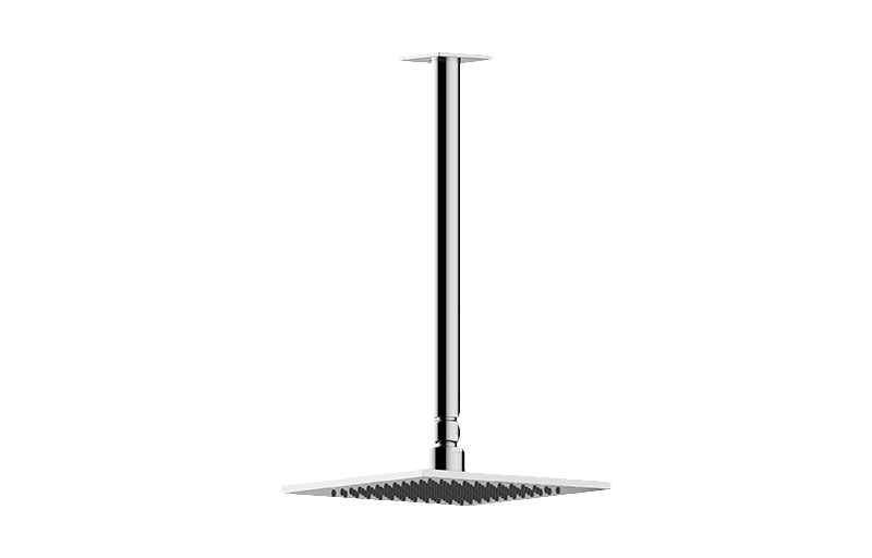 Graff - Contemporary Showerhead with Ceiling Arm - Warm Bronze PVD - G-8365-WB