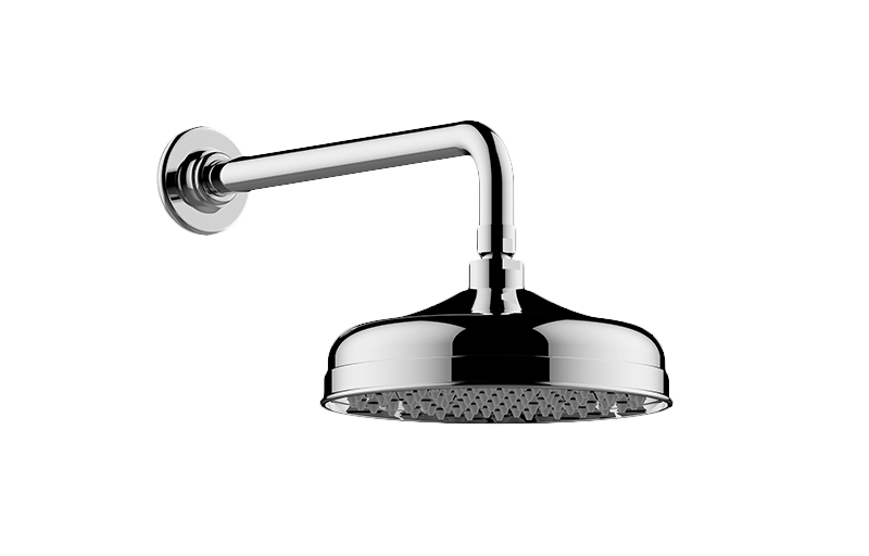 Graff - Traditional Showerhead with Arm - Architectural White - G-8380-WT