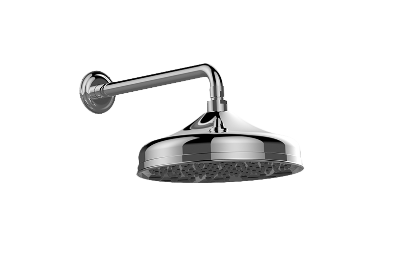 Graff - Traditional Showerhead with Arm - Architectural White - G-8381-WT