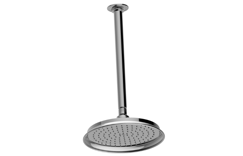 Graff - Vignola Transitional Showerhead with Ceiling Arm - Warm Bronze PVD - G-8383-WB