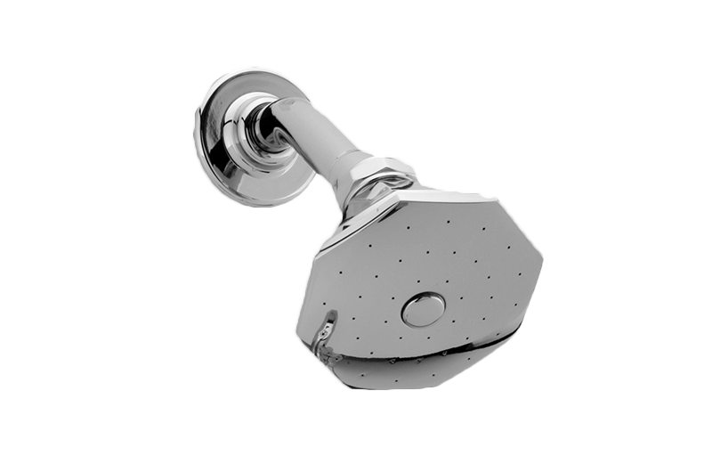 Graff - Topaz Showerhead with Shower Arm - Architectural White - G-8395-WT