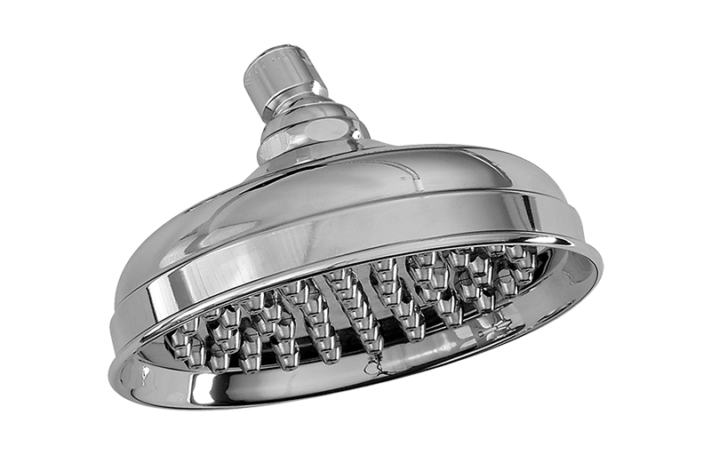 Graff - Traditional 6" Showerhead Length:8" Width:8" Height:6" - Architectural White - G-8405-WT