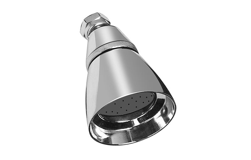 Traditional 3" Adjustable Showerhead in Multiple Finishes Length:10" Width:4" Height:4"