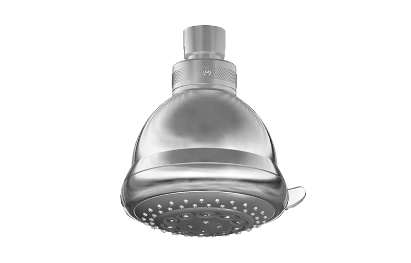 Multi-Function Showerhead in Multiple Finishes Length:5" Width:5" Height:4"