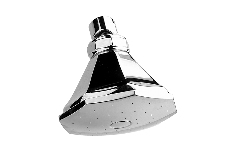 Graff - 3-3/4" Hexagonal Showerhead Length:5" Width:5" Height:4" - Architectural White - G-8445-WT