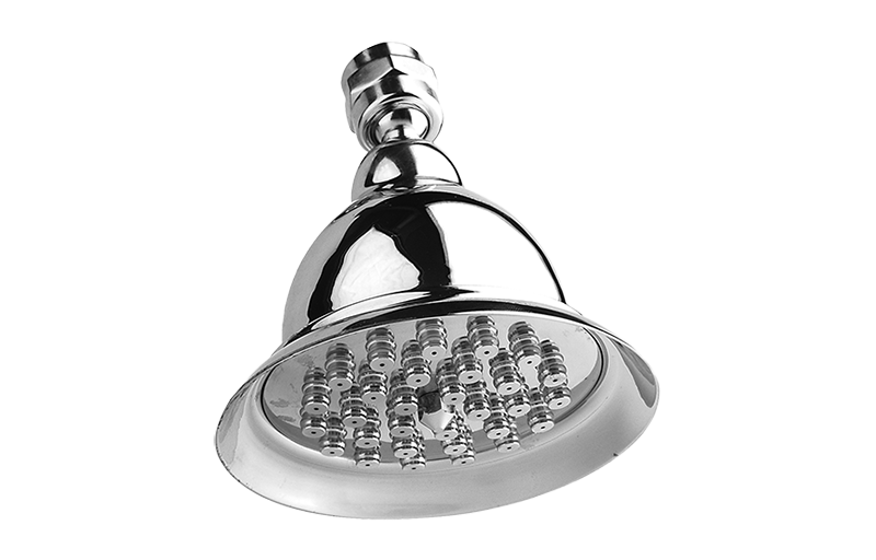 Graff - Traditional 4-3/8" Tulip Showerhead Length:6" Width:5" Height:4" - Architectural White - G-8450-WT