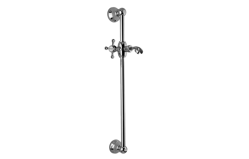 Adley Traditional Wall-Mounted Slide Bar in Multiple Finishes Length:24" Width:5" Height:3"