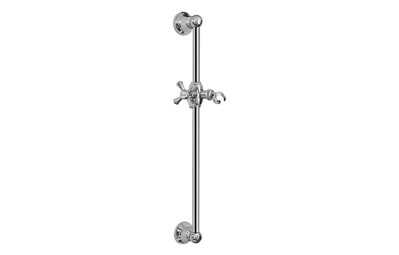 Traditional Wall-Mounted Slide Bar in Multiple Finishes Length:24" Width:5" Height:3"