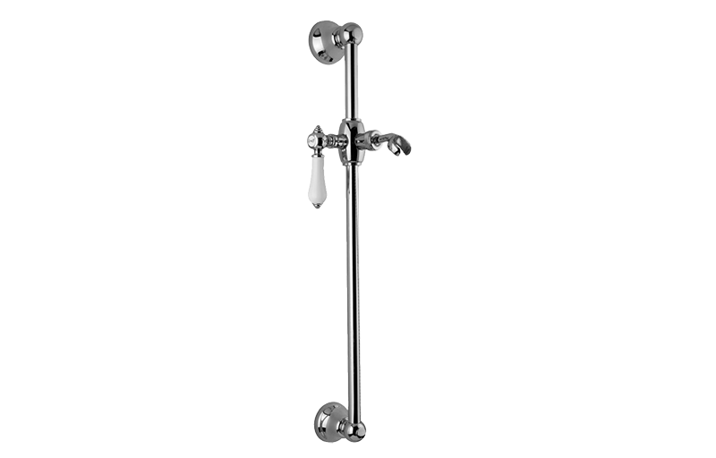 Adley Traditional Wall-Mounted Slide Bar in Multiple Finishes Length:24" Width:5" Height:3"