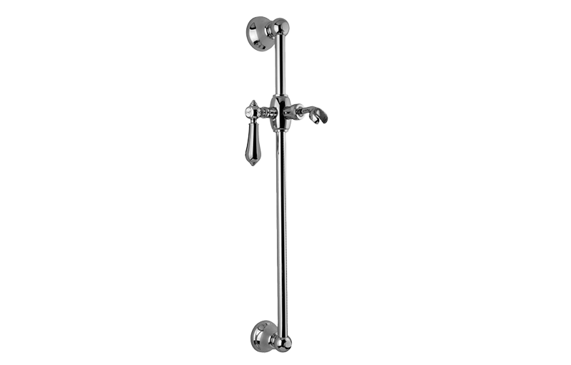 Adley Traditional Wall-Mounted Slide Bar in Multiple Finishes Length:24" Width:5" Height:3"