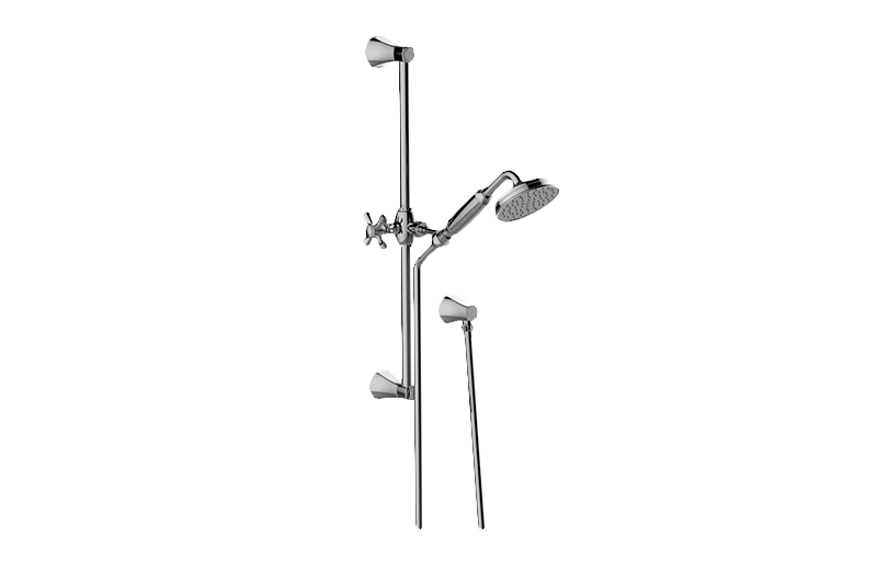 Graff - Finezza DUE Slide Bar Handshower Set  Length:19" Width:12" Height:6" - Warm Bronze PVD - G-8656-WB